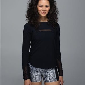 Lululemon sun runner top - size 2 black
